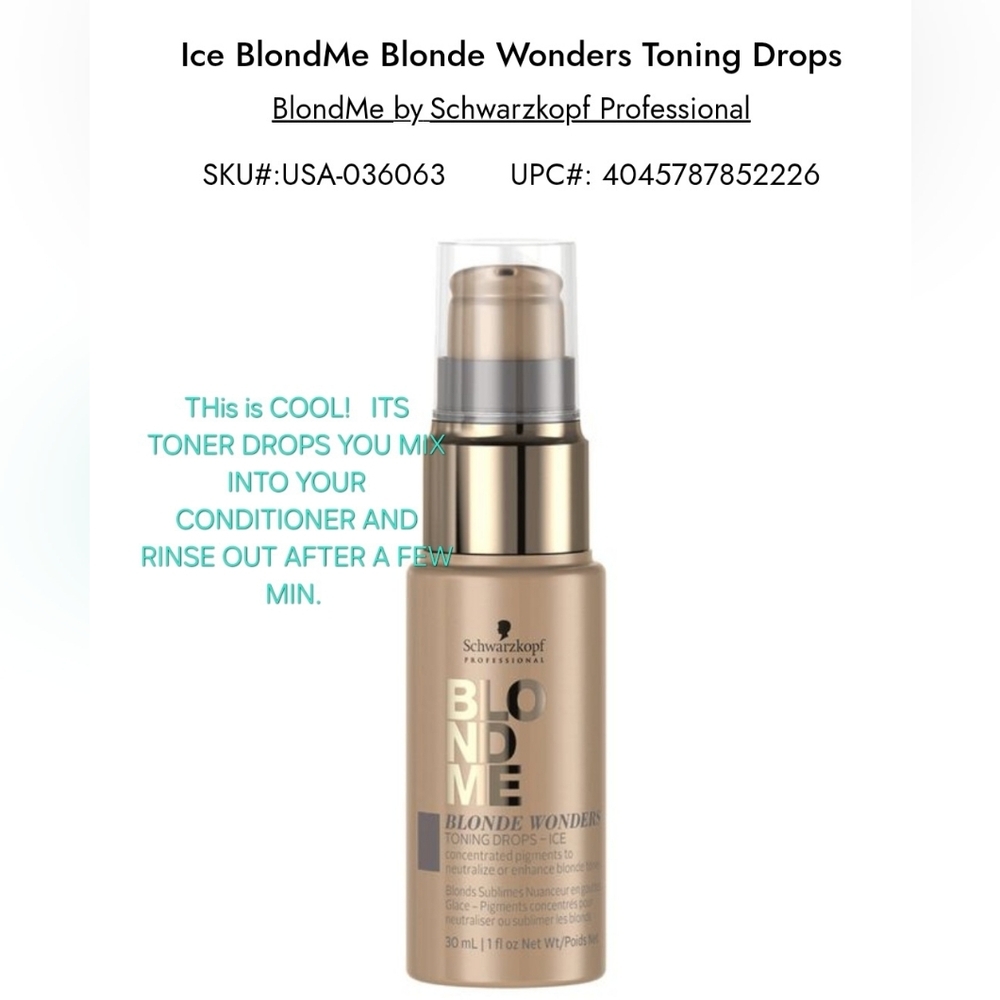 Schwarzkopf BlondMe Blonde Wonders Toning Drops - Gold